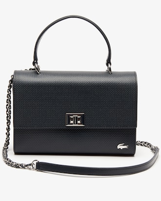 Women's Chantaco Clasp Piqu&eacute; Leather Shoulder Bag