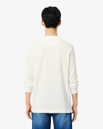 Waffle Knit Henley T-shirt