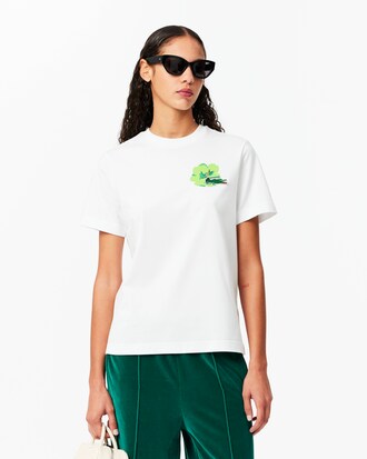 Floral Print Cotton T-shirt