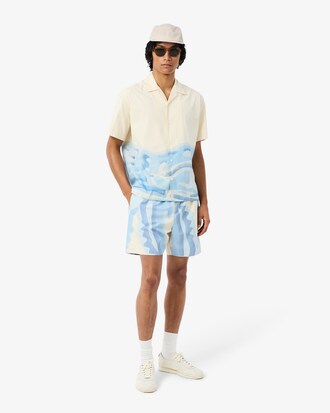 Striped Poplin Jockey Cap