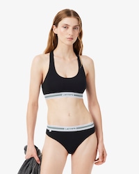 Contrast Band Stretch Cotton Bralette