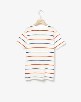 Boys' Crew Neck Striped Cotton Jersey T-shirt