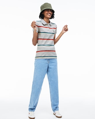 Women's Lacoste Hooded Cotton Piqu&eacute; Polo Shirt