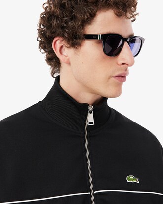 Trim Accent Zipped Sweatshirt