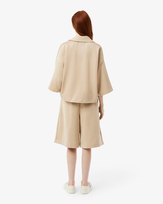 Runway Oversized Satin Bermuda Shorts