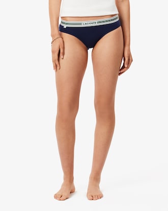 Contrast Waist Stretch Cotton Briefs