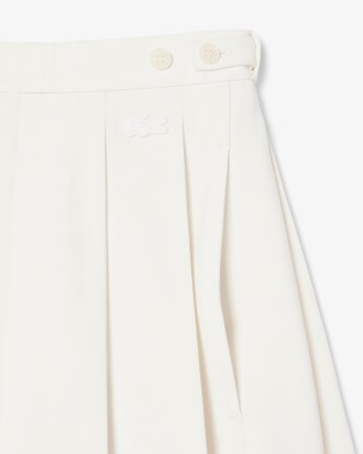 Runway Pleated Wool Bermuda Shorts