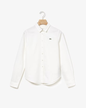 Women's Lacoste LIVE Slim Fit Oxford Cotton Shirt