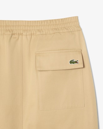 Straight Cut Twill Midi Skirt