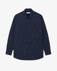 Oversized Striped Jacquard Shirt