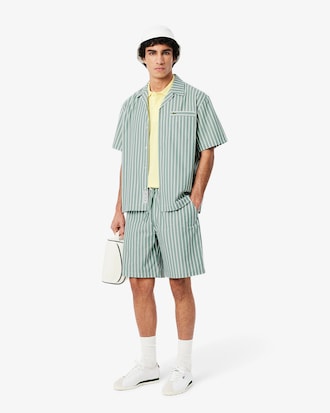 Relaxed Fit Striped Short Sleeved Shirt