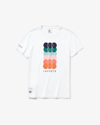 Men's Lacoste SPORT French Open Edition Coloured Print T-shirt