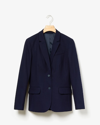 Women's Fitted Stretch Cotton Blazer