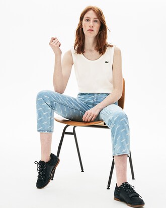 Unisex Lacoste LIVE Pocket Cotton Jersey Tank Top