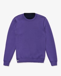 Unisex Lacoste LIVE Reversible Crew Neck Cotton And Wool Blend Sweater