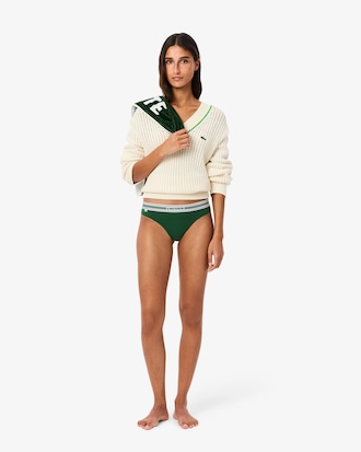 Stretch Cotton String Briefs