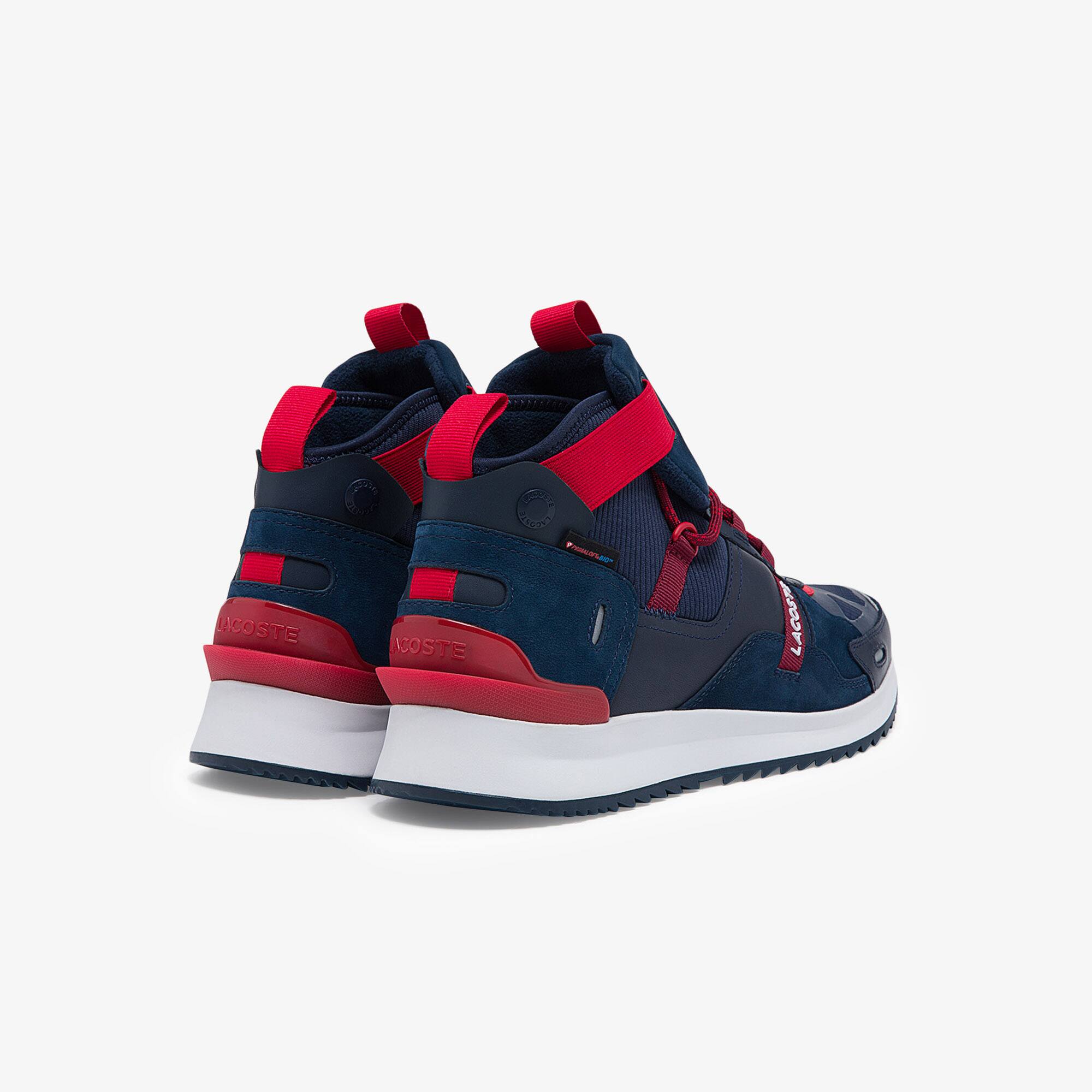 Men's Run Breaker Textile and Leather Trainers | LACOSTE