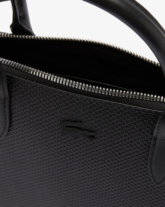 Small Piqué Leather Chantaco Bugatti Bag