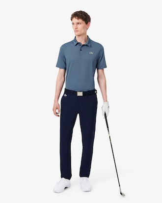 Ultra Dry Striped Golf Polo Shirt