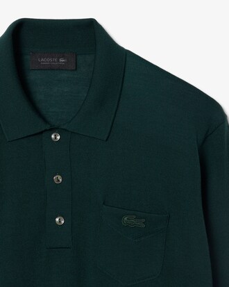 Runway Polo Collar Merino Wool Sweater