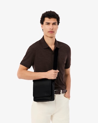 Men's Classic Flap Close Shoulder Bag