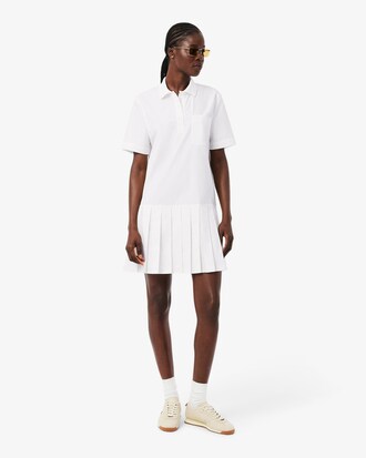 Short Sleeved Poplin Polo Dress
