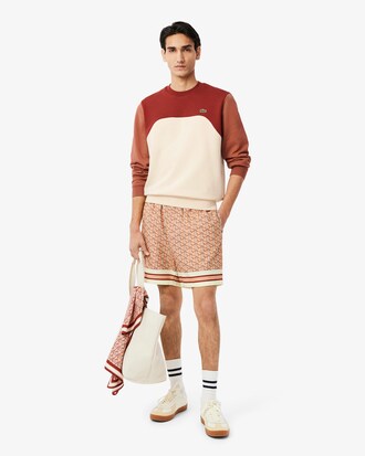 Colour-Block Cotton Fleece Sweatshirt