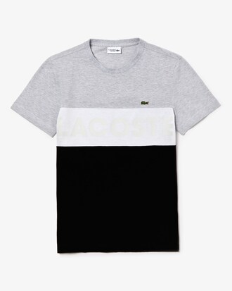 Men's Lacoste SPORT Lettering Colourblock Cotton T-shirt