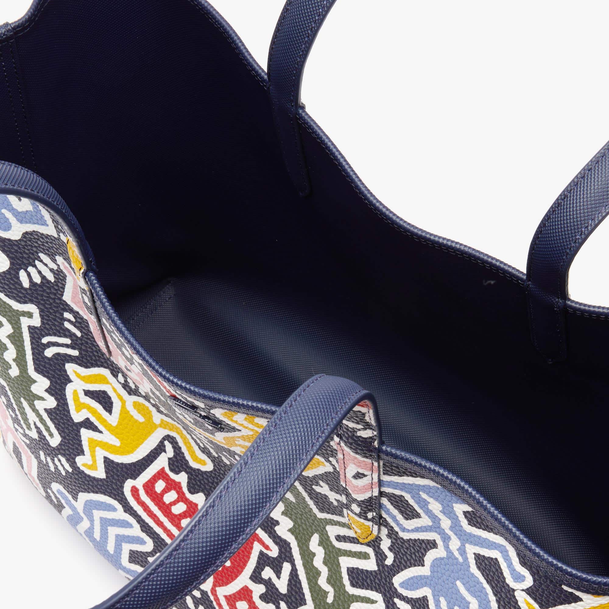 Women's Keith Haring Print Anna Reversible Tote Bag LACOSTE