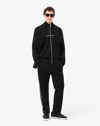 Trim Accent Zipped Sweatshirt