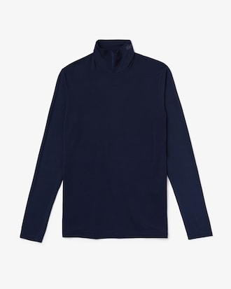 Unisex Fashion Show Turtleneck Jersey T-Shirt