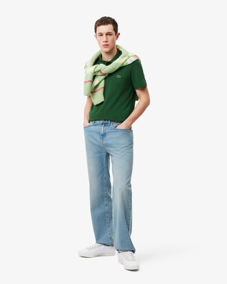 Regular Fit Cotton Blend Polo Shirt