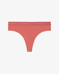 Scallop Waist Microfiber String Briefs