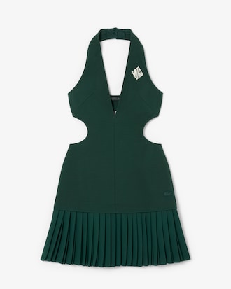 Runway Pleated Jersey Dress