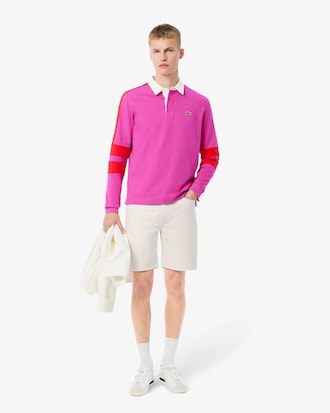 Straight Fit Denim Bermuda Shorts