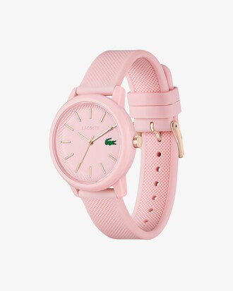 Women's Lacoste.12.12 Pink Silicone Strap Watch