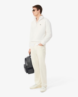 Fleece Zip Neck Sweatshirt