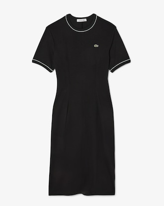 Trim Accent Jersey T-shirt Dress