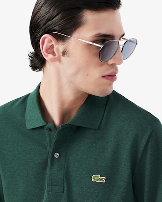 Classic Fit Long Sleeved L.12.12 Polo Shirt
