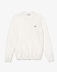 Men's Crew Neck Texturised Cotton Knit Effect Sweater
