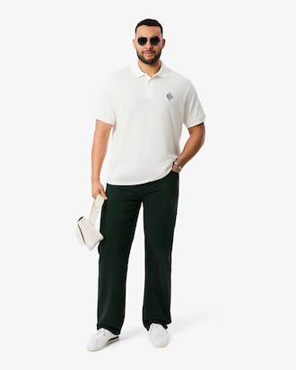 Classic Fit Badge Accent Piqu&eacute; Polo Shirt
