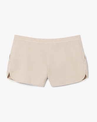 Runway Trim Accent Technical Fabric Shorts