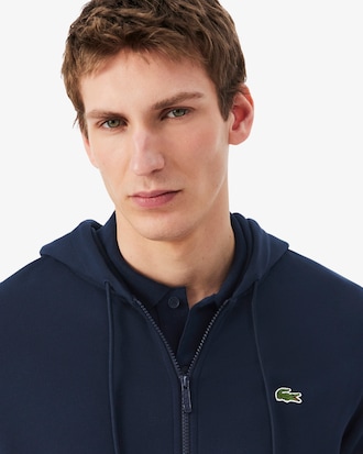 Classic Fit Zipped Fleece Sweatshirt