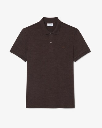 Regular Fit Wool Blend Jersey Polo Shirt