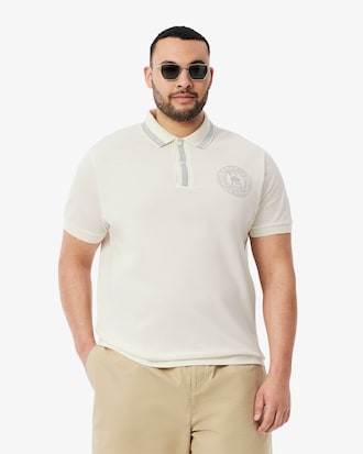 Regular Fit L.12.12 Badge Print Polo Shirt
