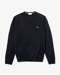 Men's V-neck Wool Jersey Sweater