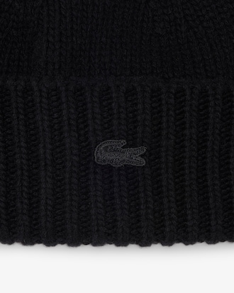 3D Rib Knit Wool Beanie
