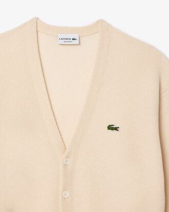 Relaxed Fit Carded Wool Cardigan