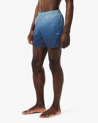Short Ombré Print Swim Trunks