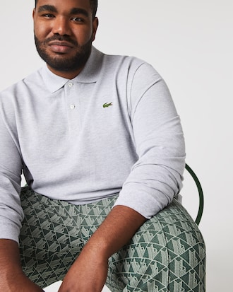 Classic Fit Long Sleeved L.12.12 Polo Shirt